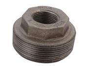 World Wide Sourcing 35 1 4X1 8B Malleable Hex Pipe Bushing Black .25 x .12 In.