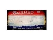 Smart Blonde LP 8129 Idaho State Background Rusty Novelty Metal License Plate