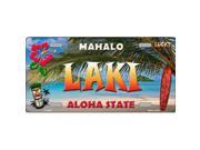 Smart Blonde LP 7822 Laki Hawaii State Background Novelty Metal License Plate