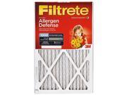 3M 9820 6 Red Micro Allergen Filtrate Filter 12 x 24 x 1 in. Pack of 6