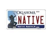 Smart Blonde LP 6230 Native Oklahoma Novelty Metal License Plate