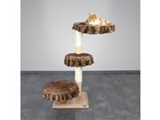 TRIXIE Pet Products 46610 Kibira Natural Cat Tree Marbled Brown Beige