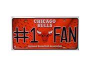 Rico LP 1520 Chicago Bulls Fan Metal Novelty License Plate