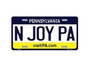 Smart Blonde LP 6063 N Joy Pennsylvania State Background Novelty Metal License Plate