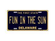 Smart Blonde LP 6711 Fun In The Sun Delaware Novelty Metal License Plate
