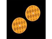 BARGMAN 7468020 Round Reflector Amber With Hole