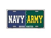 Smart Blonde LP 5478 Navy Army Novelty Metal License Plate
