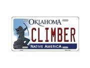 Smart Blonde LP 6246 Climber Oklahoma Novelty Metal License Plate