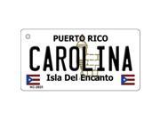 Smart Blonde KC 2825 Carolina Puerto Rico Flag Novelty Key Chain