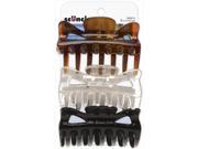Scunci Effortless Beauty Basic Jaw Clips 9 Cm. Pack Of 3