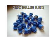 SmallAutoParts Blue T10 4 Led Bulbs Set Of 20