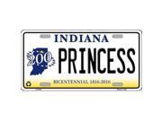 Smart Blonde LP 6393 Princess Indiana Novelty Metal License Plate