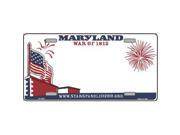 Smart Blonde LP 4239 Maryland State Background Novelty Metal License Plate