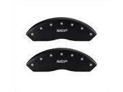 MGP Caliper Covers 54001SMGPMB MGP Matte Black Caliper Covers Engraved Front Rear Set of 4