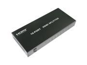 Rocksoul HDMI 1 to 16 Splitter Black