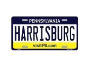 Smart Blonde LP 6048 Harrisburg Pennsylvania State Background Novelty Metal License Plate