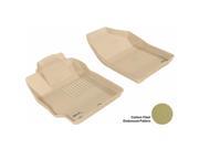 3D MAXpider L1TY09511502 TOYOTA PRIUS C 2012 2014 KAGU TAN R1 Floor Mat