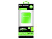 Xtreme Cables 88615 2 Port 2.1 Amp Home Charger Green