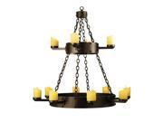 Meyda Tiffany 67969 37 Inch W Kingston 2 Tier 12lt Chandelier