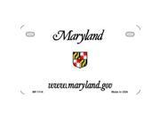 Smart Blonde MP 1114 Maryland State Background Metal Novelty Motorcycle License Plate