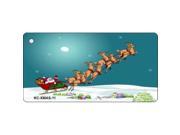 Smart Blonde KC XMAS 11 Reindeer And Sleigh Novelty Key Chain