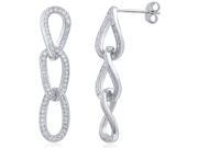 Doma Jewellery SSEZ839 Sterling Silver Earrings With CZ 4.3 g.