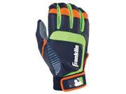Franklin Sports 20957F5 Shok Sorb Neo Adult X Large Batting Gloves Gray Navy Lime