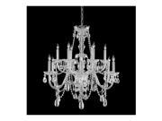 Crystorama Lighting 1135 CH CL S Traditional Crystal Collection Chandelier Polished Chrome