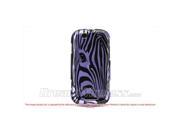 DreamWireless CAMOTMB200PPZF Motorola Mb200 Cliq Crystal Case Purple With Zebra Face