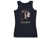 Trevco Numbers Equations Juniors Tank Top Black Small