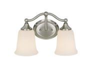 Feiss VS10502 BS Claridge 2 Light Steel Vanity Light Pack of 2