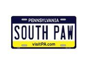 Smart Blonde LP 6055 South Paw Pennsylvania State Background Novelty Metal License Plate
