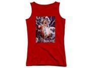 Trevco Jla Say My Name Juniors Tank Top Red Small