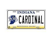 Smart Blonde LP 6371 Cardinal Indiana Novelty Metal License Plate
