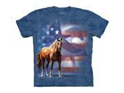 The Mountain 1037143 Wild Star Flag T Shirt Extra Large