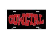 Smart Blonde LP 3822 Cowgirl Metal Novelty License Plate