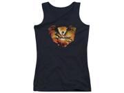Trevco Hobbit Reign In Flame Juniors Tank Top Black Small
