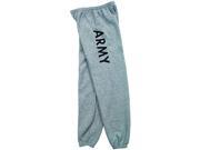 Fox Outdoor 64 75 XL Mens Army One Sided imprint Sweatpant Grey Extra Large