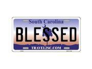 Smart Blonde LP 6273 Blessed South Carolina Novelty Metal License Plate