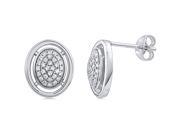 Doma Jewellery SSEZ825 Sterling Silver Earrings With CZ 1.3 g.
