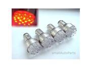 SmallAutoParts Red 1158 12 Led Bulbs Set Of 4