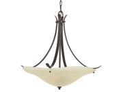 Feiss F2046 3GBZ Morningside Collection Grecian Bronze Chandelier Up Light