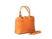 Bravo Handbags BB 2012OR Anuta Orange Taurillon Leather Handbag Medium