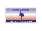 Smart Blonde LP 5129 South Carolina Novelty State Background Blank Metal License Plate