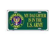 Smart Blonde LP 5206 Daughter In The Army Novelty Metal License Plate