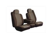 FIA OE3710T Taupe Split Bench With Fixed Headrests
