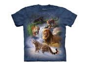 The Mountain 1038103 Global Cats T Shirt Extra Large