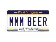 Smart Blonde LP 6533 MMM Beer West Virginia Novelty Metal License Plate
