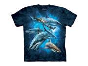 The Mountain 1033043 Shark Collage T Shirt – Clearance Extra Large