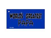Smart Blonde KC 5352 Worlds Greatest Papa Novelty Key Chain